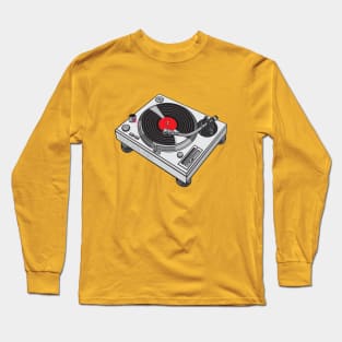 Turntable (Gray Colorway) Analog / Music Long Sleeve T-Shirt